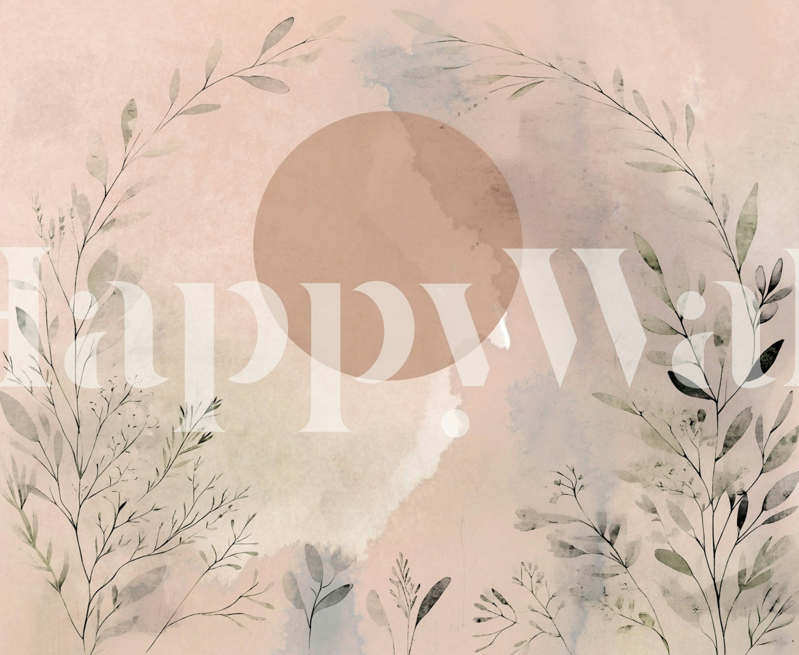 Pastel Botanical Bliss i interiørinnstilling