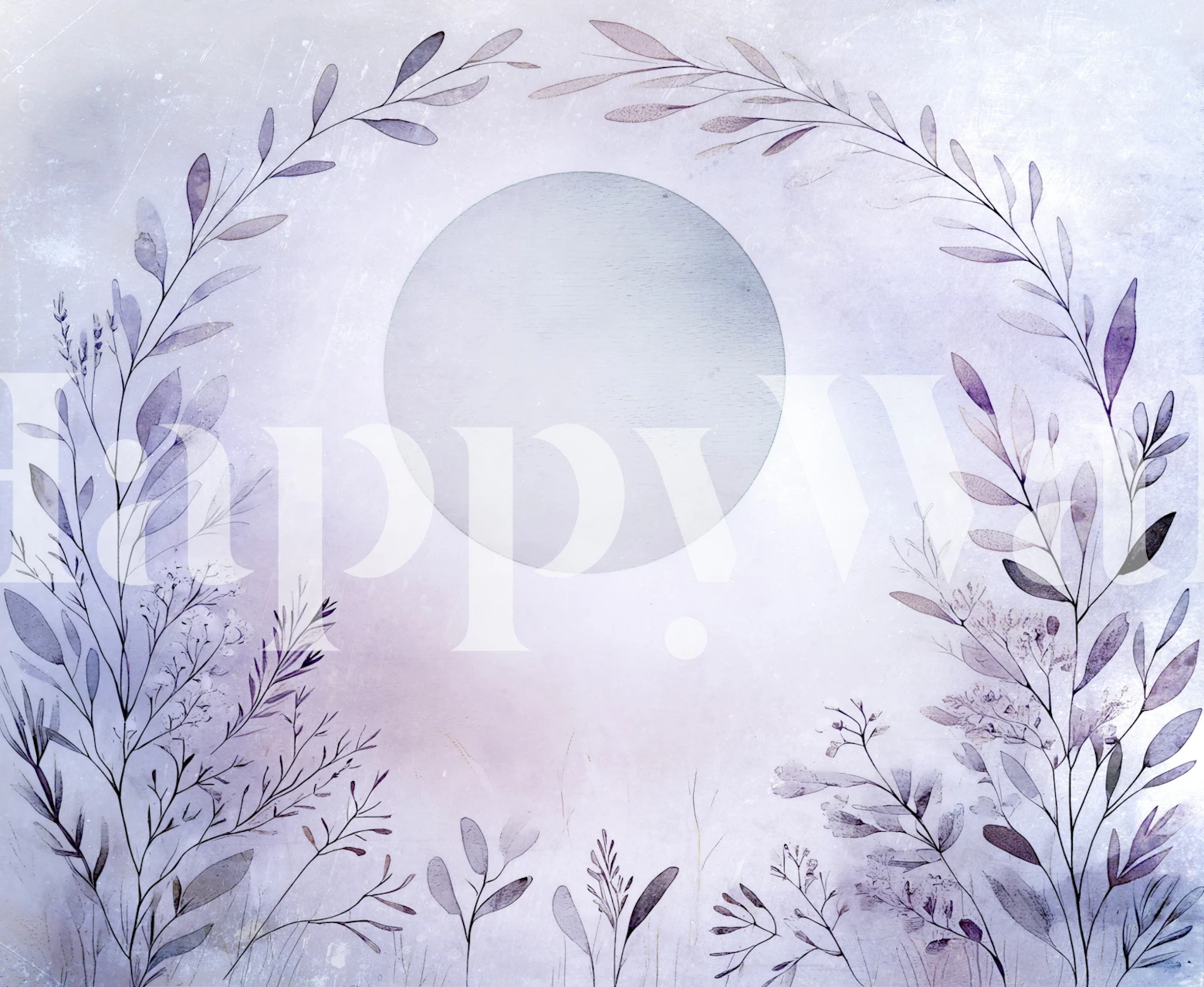 Enchanted Botanical Bliss wallpaper in a room