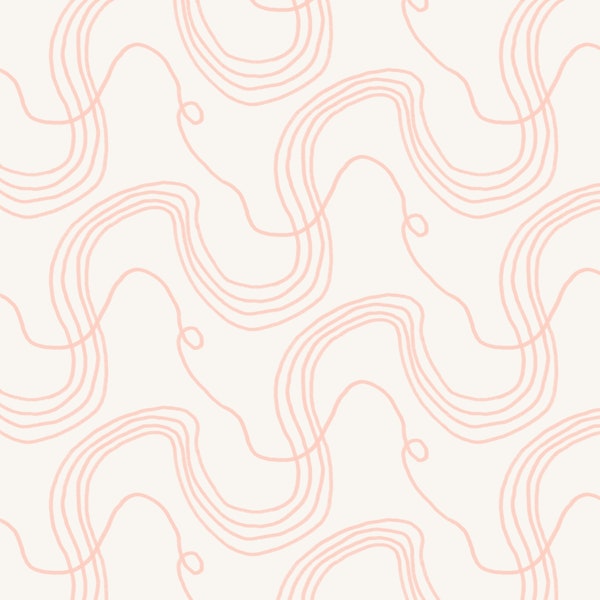 Flowing textured wavy lines