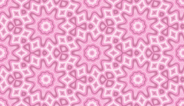 Rosy Arabesque Groovy Flowers