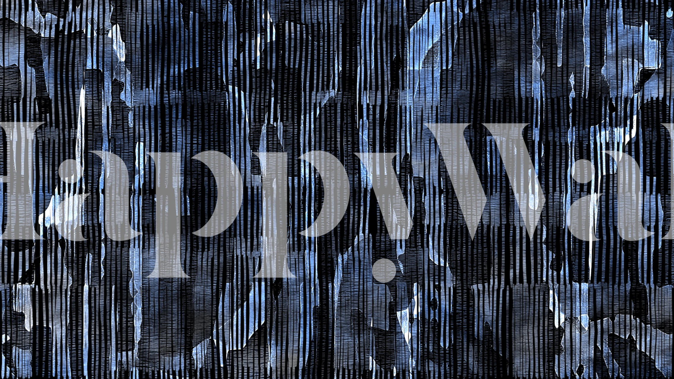 Abstract blue and black line pattern wallpaper