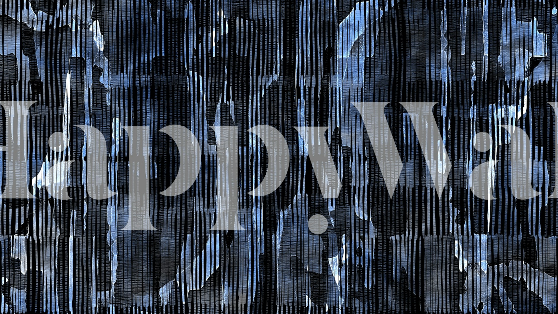 Abstract blue and black line pattern wallpaper