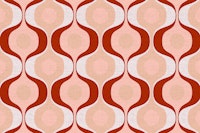 Blush Retro 70s Fashion Groove tapete