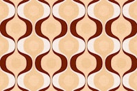 Beige 70s Retro Fashion tapete