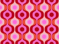 Groovy Pink 70s Retro Fashion papel de parede