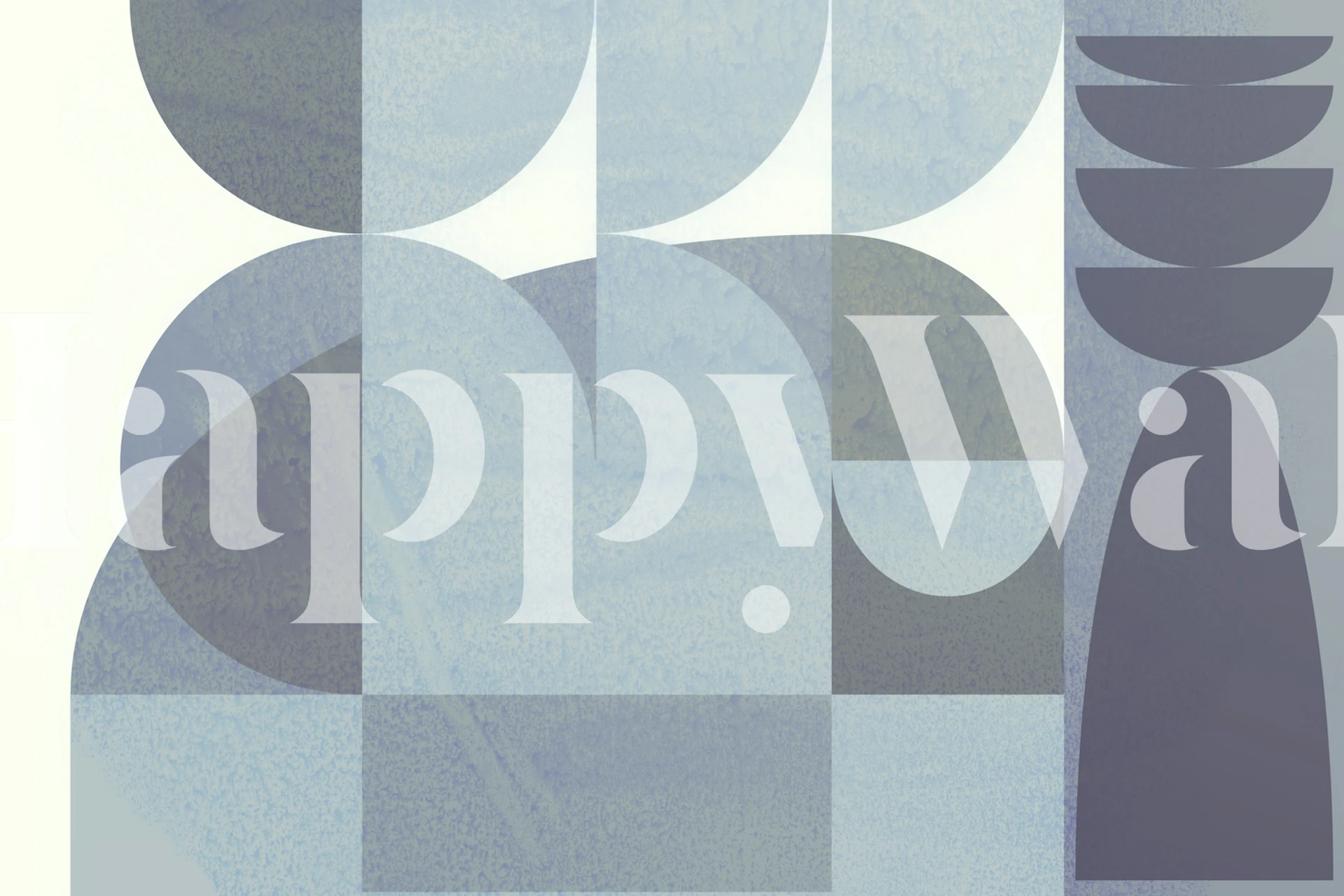 Papel de parede geométrico moderno em um quarto