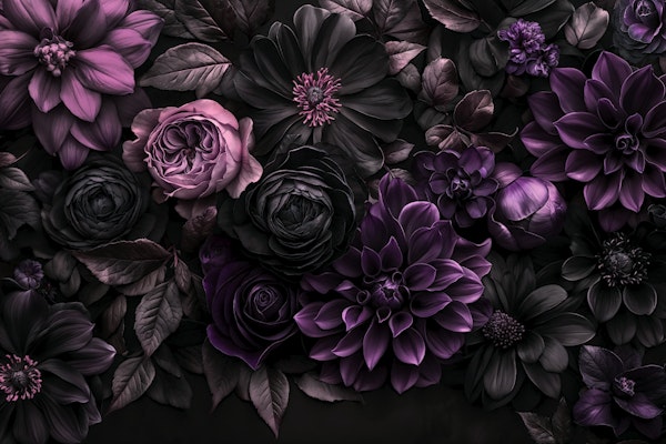 Nocturnal Botanica Baroque Flower Purple