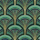 Emerald Retro Palm Deco