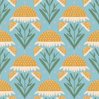 Botanical Enchanted Floral Blue ταπετσαρία