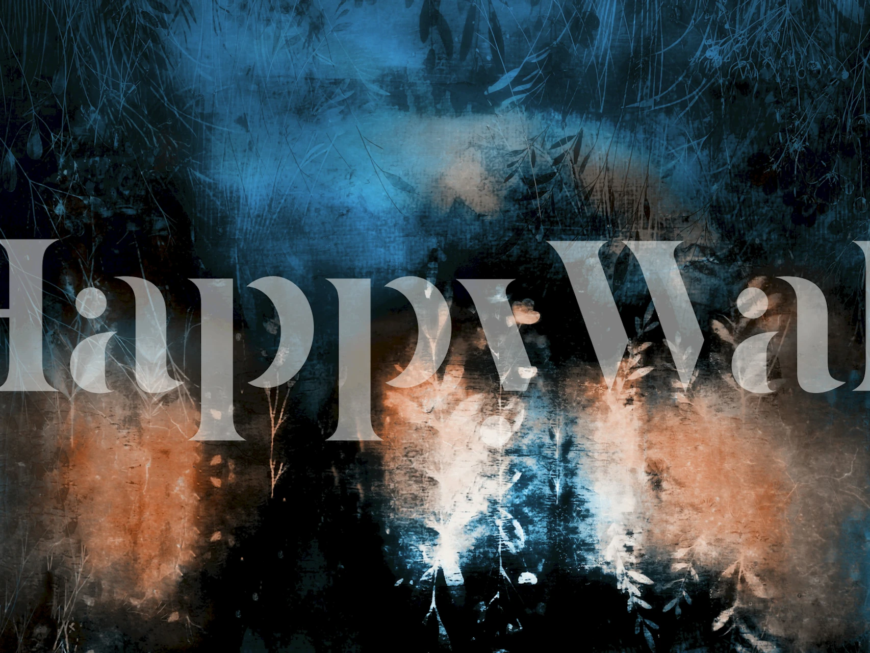 Mystic Garden Nocturne tapetti huoneessa