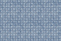 Block Print Geometric Tile in True Blue papiers peint