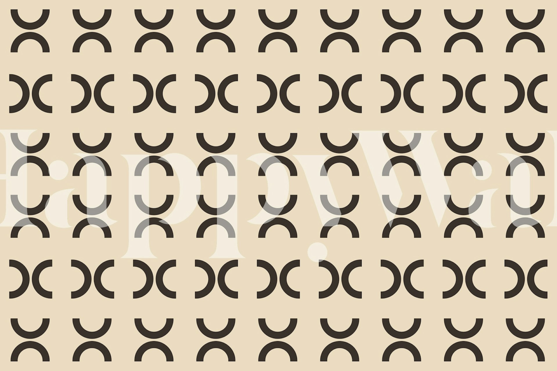 Diseño de papel tapiz Minimal Urban Bauhaus en una habitación