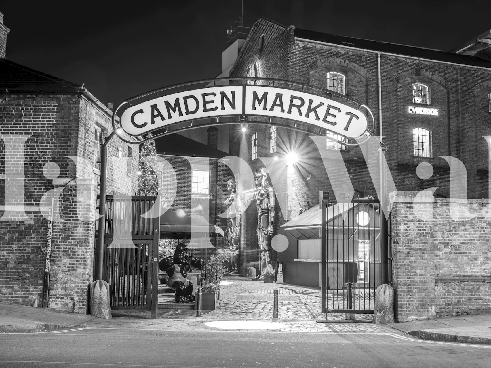 Camden Market wallpaper in a room