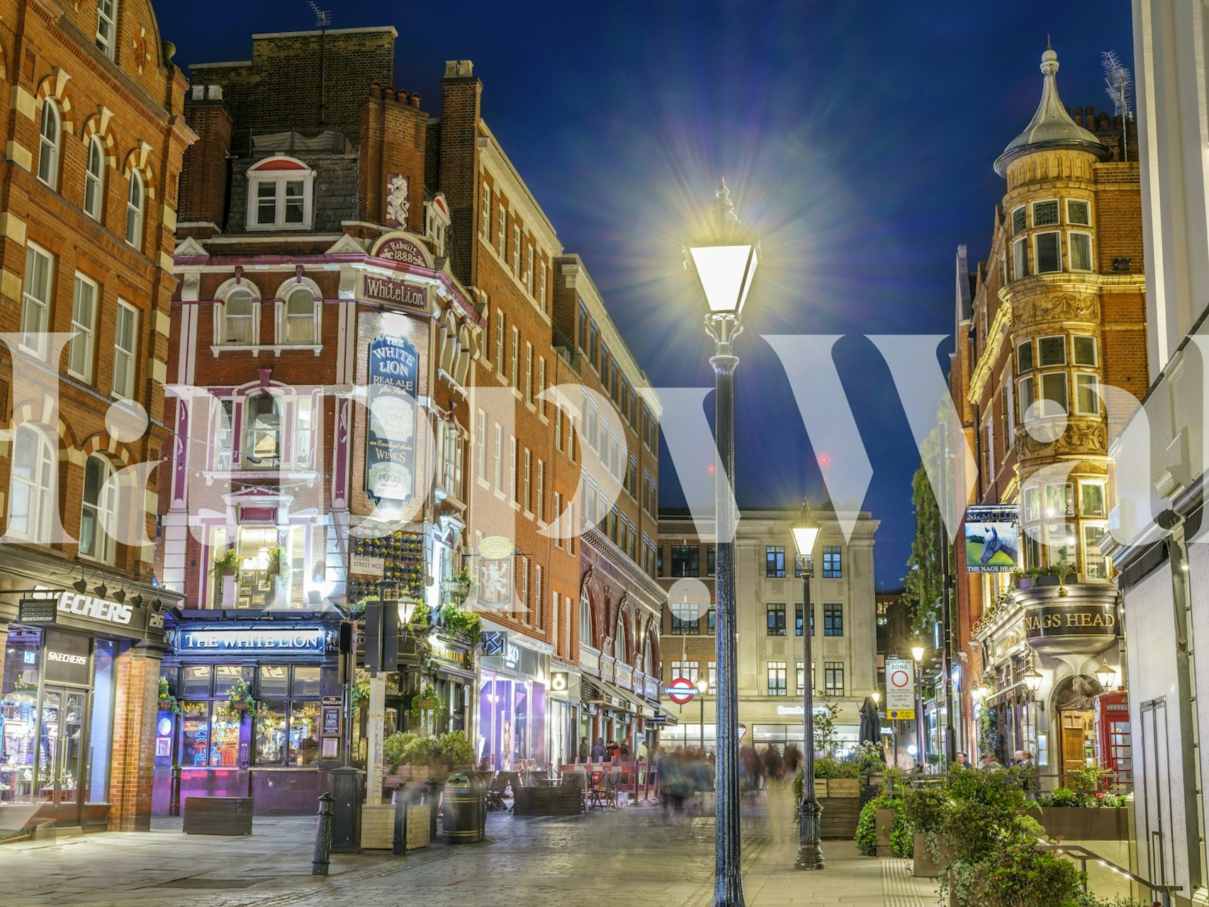 Covent Garden Nights urban tapetdesign