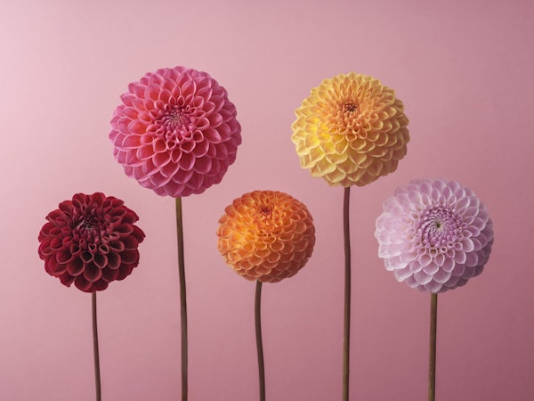 Vibrant Dahlia Array