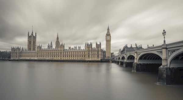 Big Ben and Parliament Over the Thames