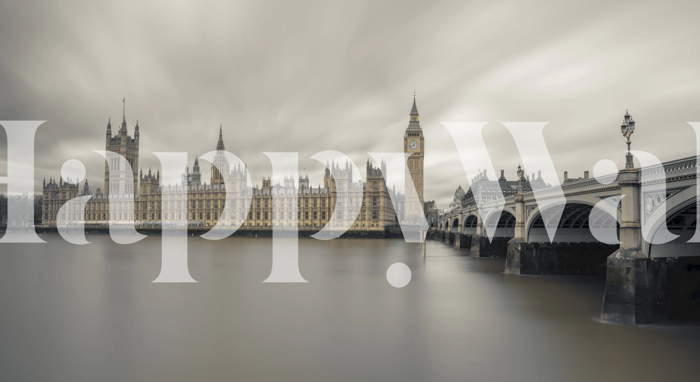 Wallpaper of Big Ben and Parliament in a room