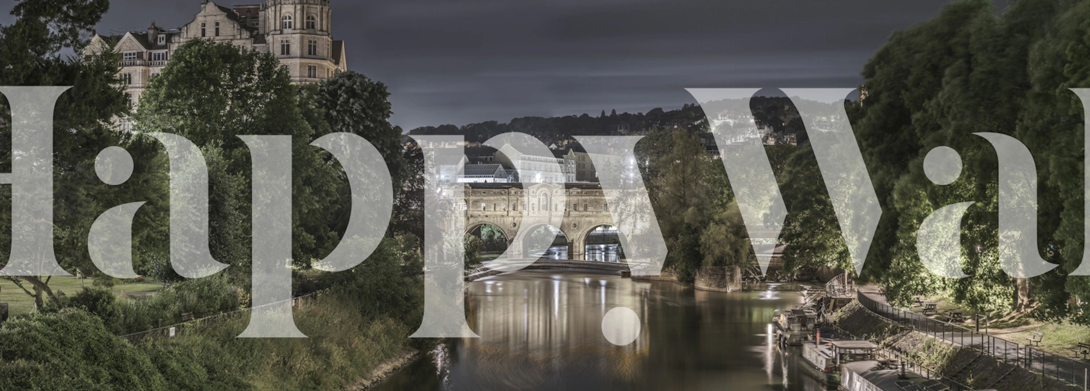 Pulteney Bridge at night featuring soft hues and architecture wallpaper