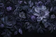 Moody Baroque Flowers Velveteen Vibes Blue