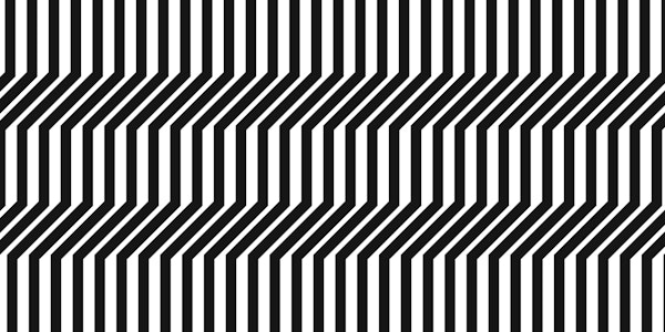 Stripes Mid Century Black