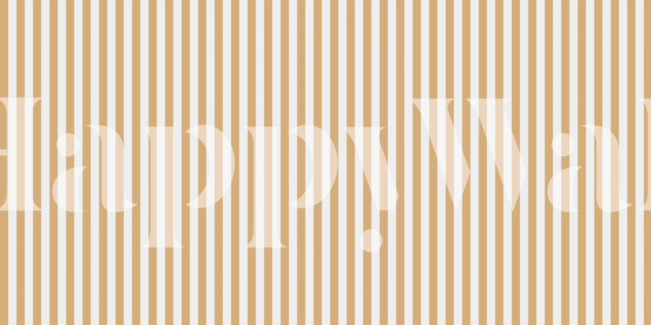 Beige striped wallpaper in Scandinavian style