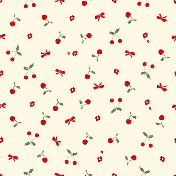 Christmas little floral cherry