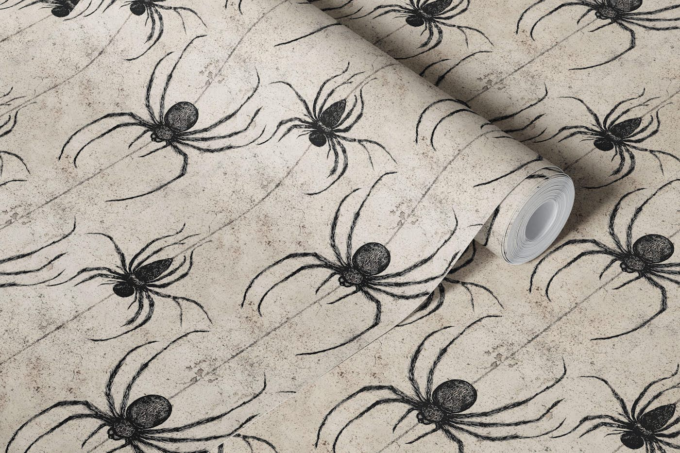 Spooky Spider Theme wallpaper roll