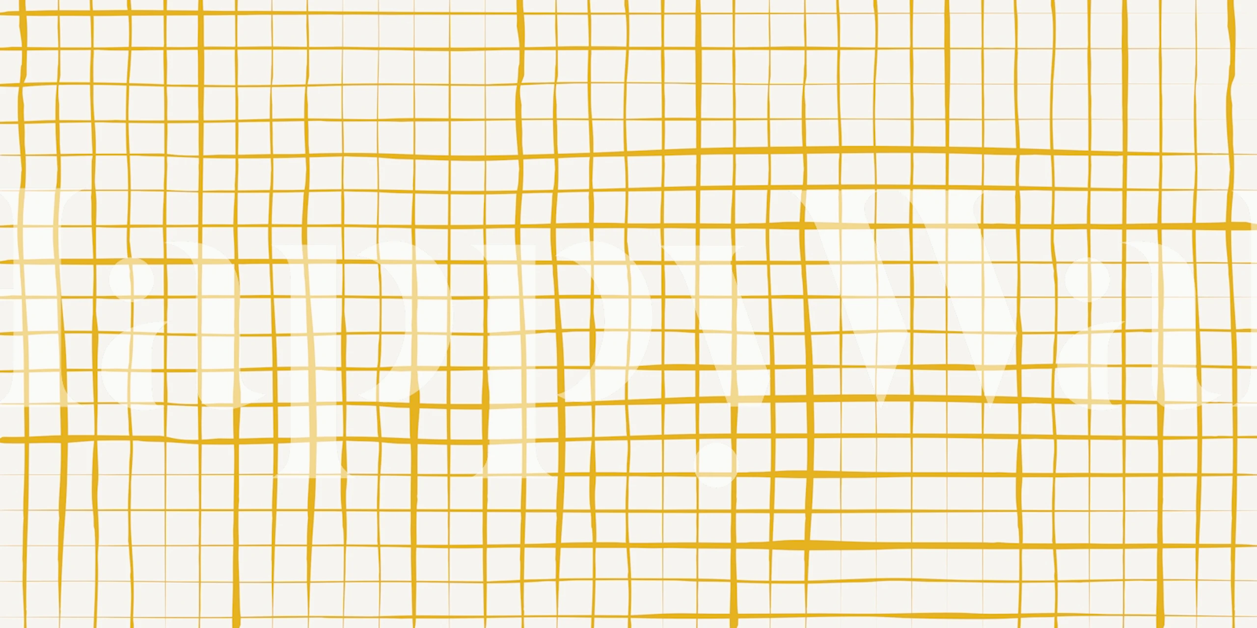 Stripes Grid Yellow papel tapiz en una habitación