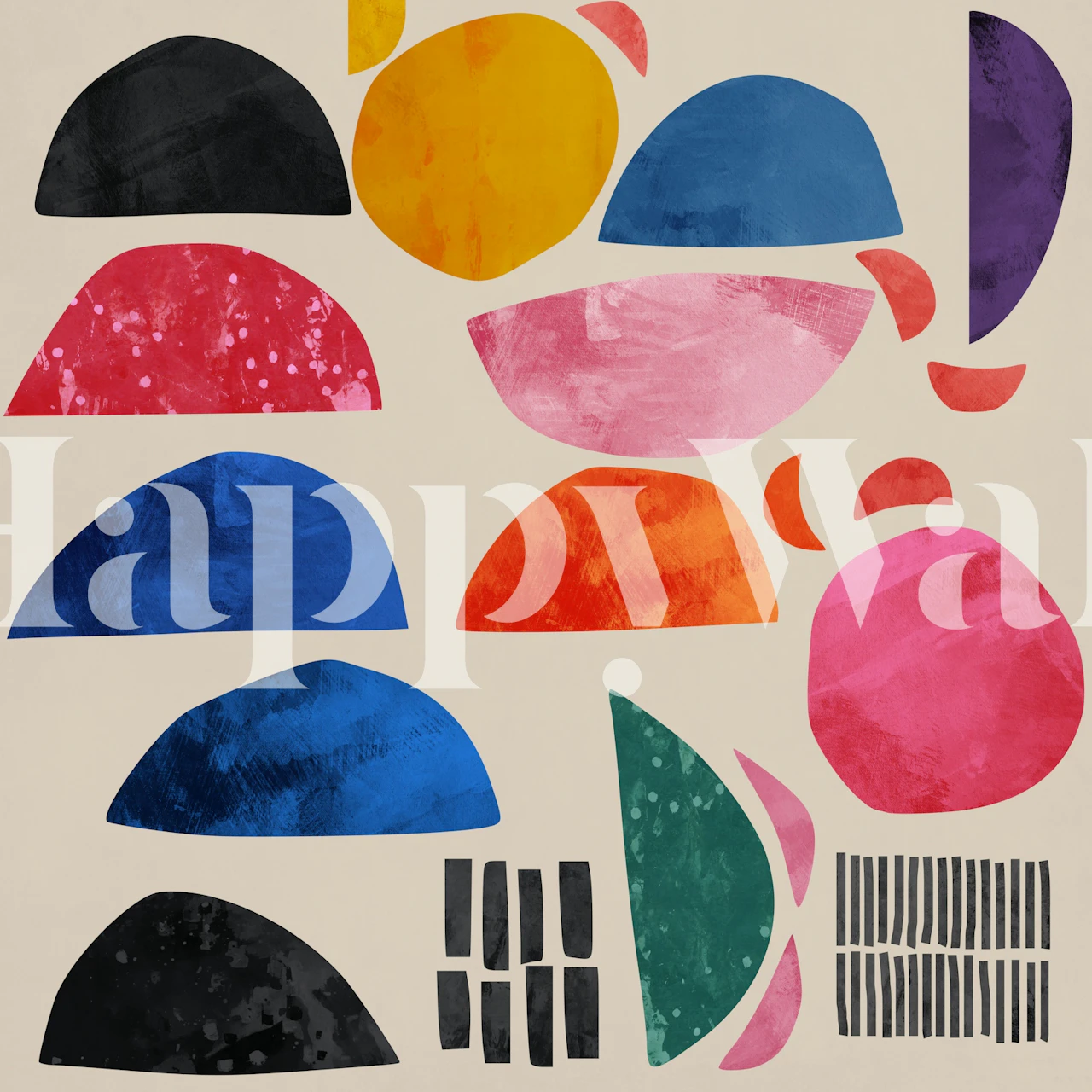 Kleurrijk geometrisch wallpaperontwerp