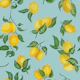 Lemons Gouache 3 Pastel Blue
