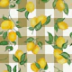 Lemons Gouache 11 Bronze gingham