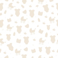 Baby symbol neutral cream colored pattern ταπετσαρία