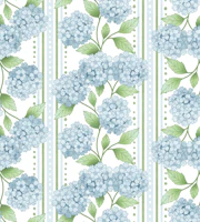 Powder Blue Hydrangea Floral wallpaper