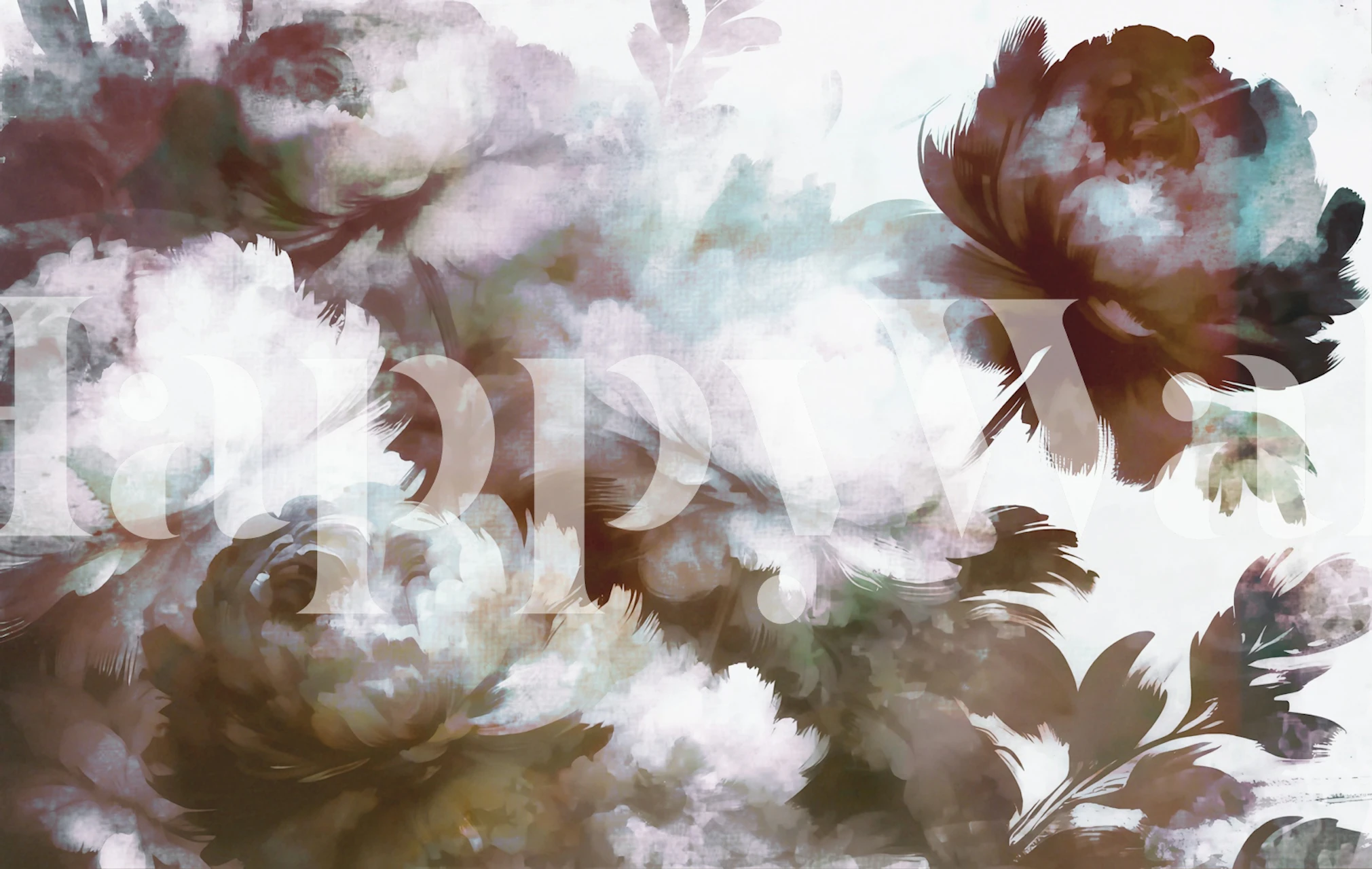 Ethereal Floral Dream wallpaper in a room