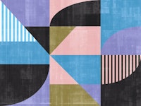 Retro Geometry Vibes tapet