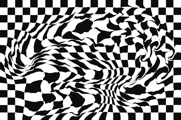 Melted Checkered Board 1