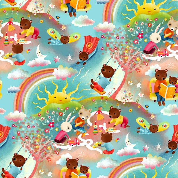 little bears and friends growing up