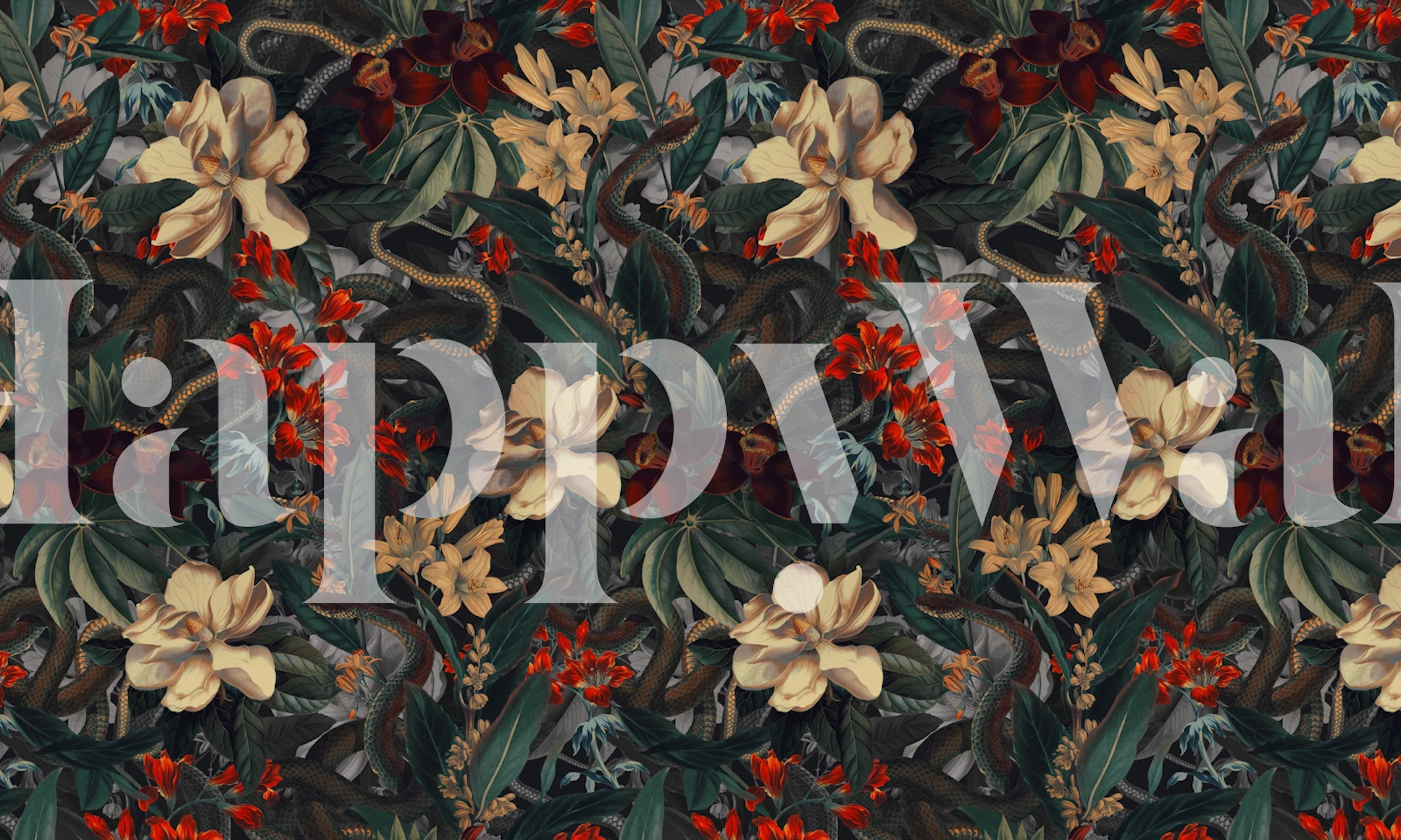 Dangers in the Forest XVI tapetti huoneessa