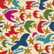 Tropical birds multi beige