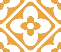 Golden Vintage Geo Floral Tiles carta da parati