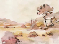 Rustic Countryside Charm wallpaper