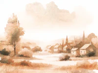 Antique Countryside Charm tapet