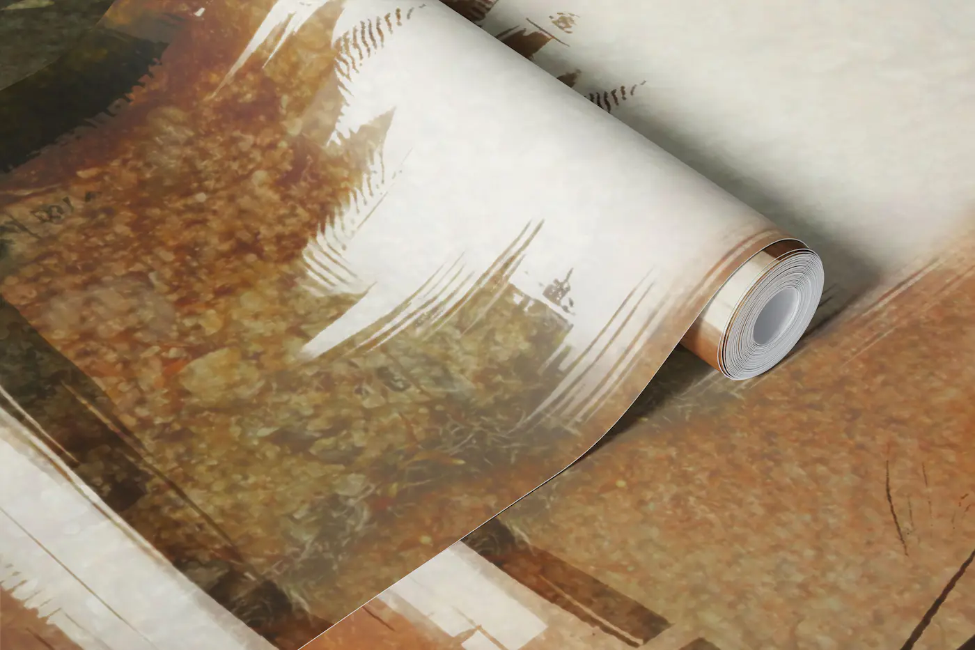 Rustic Forest Canvas wallpaper roll
