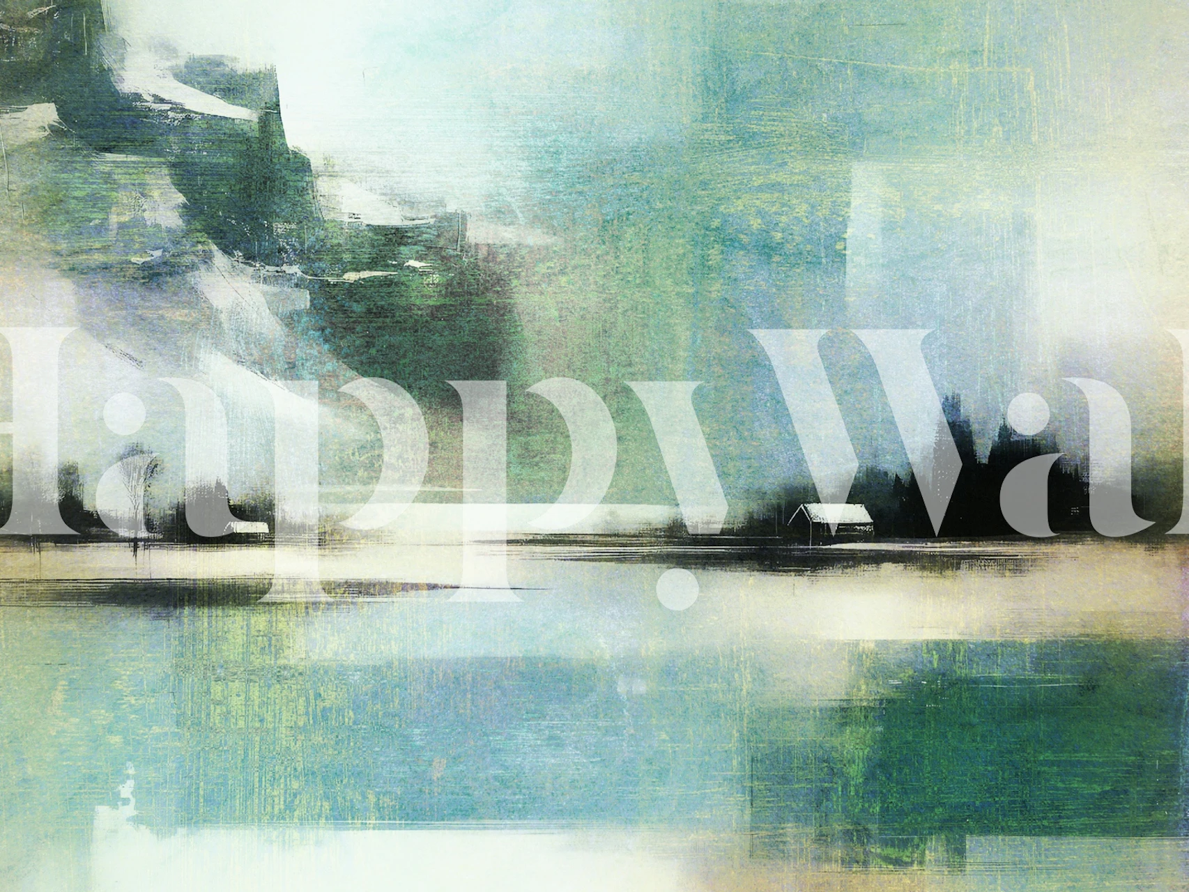 Papier peint Abstract Winter Dream dans une pièce