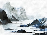 Arctic Serenity Scene carta da parati