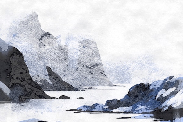 Monochrome Mountain Vista