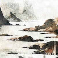 Abstract Coastal Cliffs ταπετσαρία