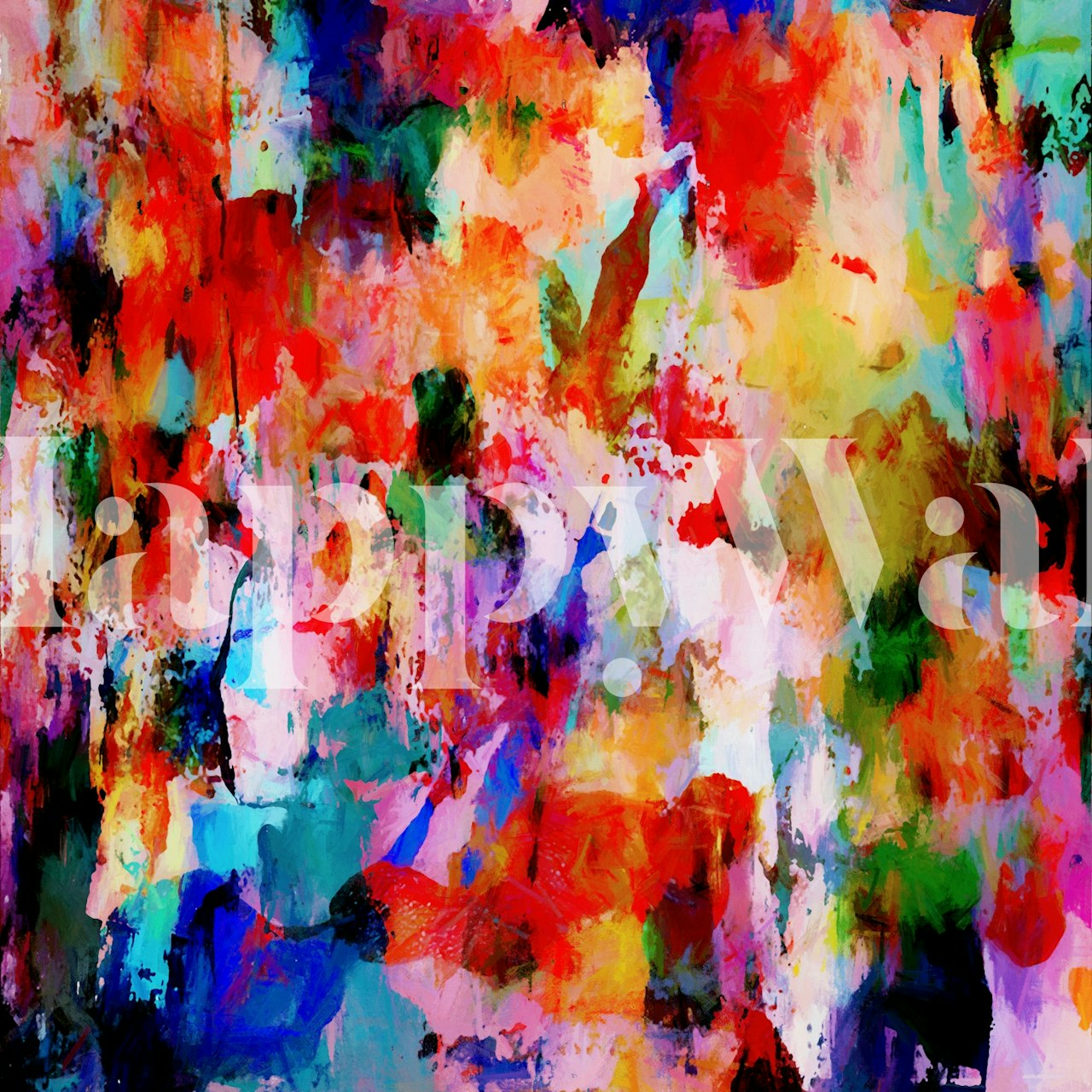 Vibrant Art Expression tapeta u sobi