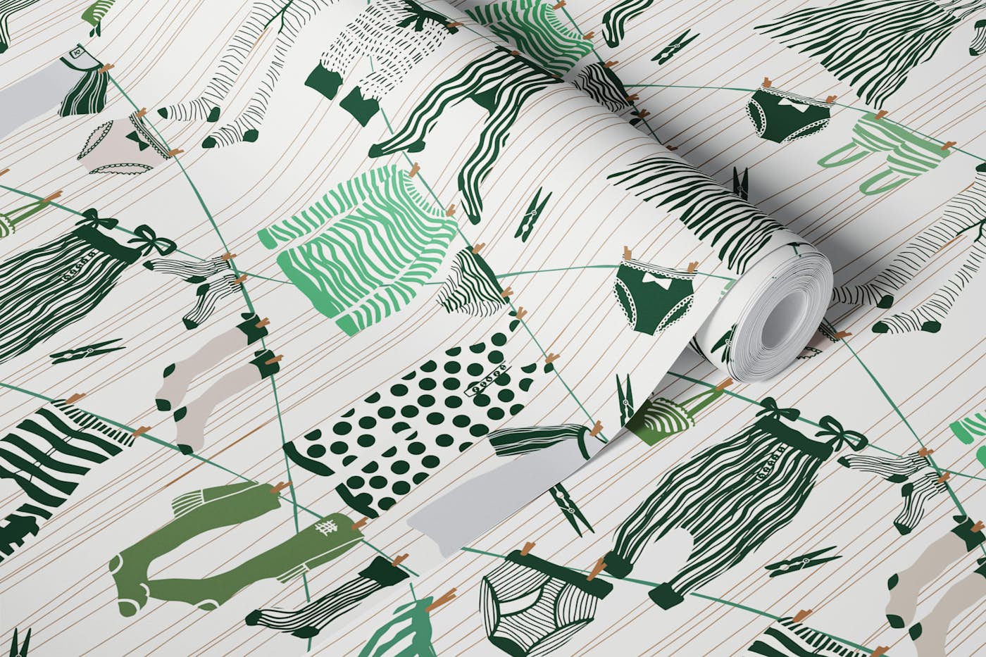 Hang out in laundry room emerald wallpaper roll