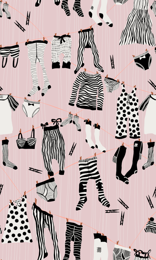 Hang out in laundry room soft pink